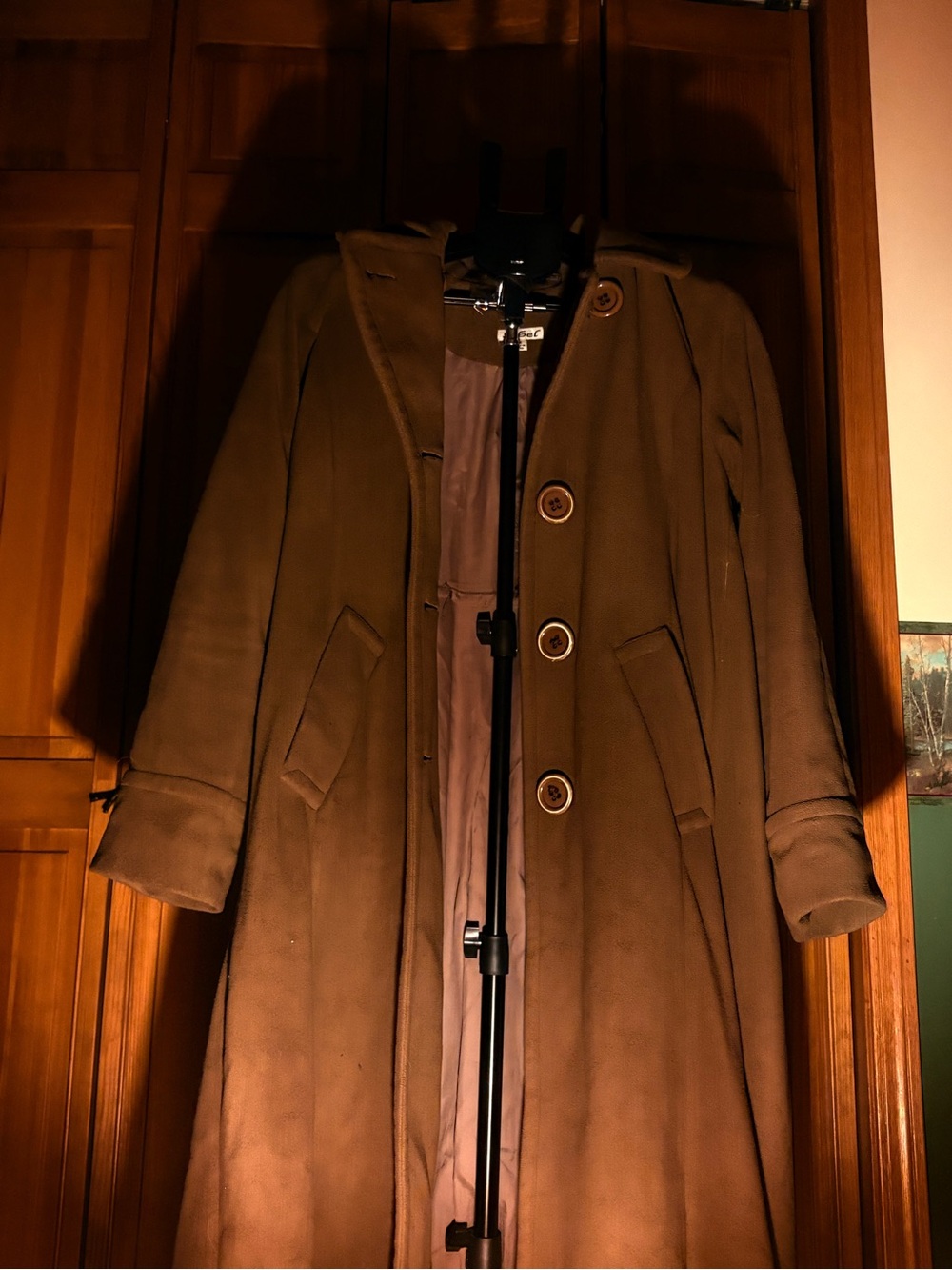 Used Brown Long Unisex Trenchcoat